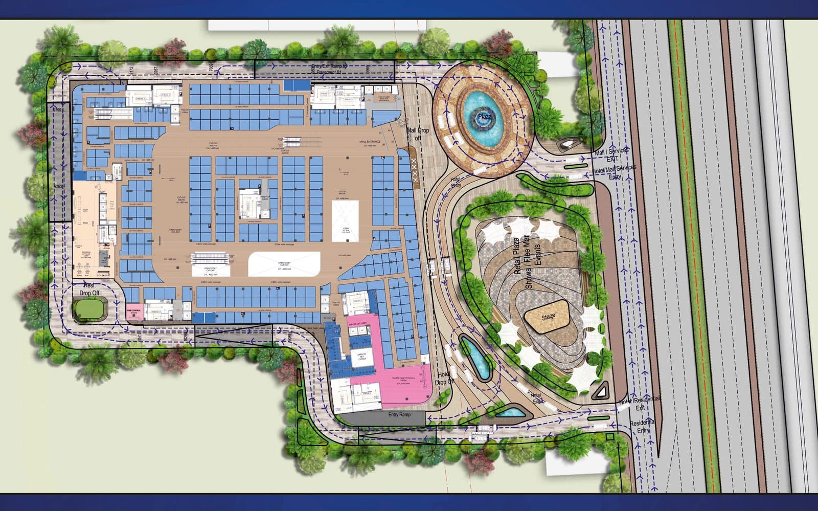 Master site layout of The Icon, Sector 27A Faridabad — indicative